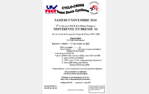 Cyclo Cross Montrevel en Bresse