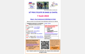 18ème Prix cycliste de Bagé le Chatel