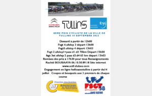 8ème Prix cycliste de la ville de Tullins